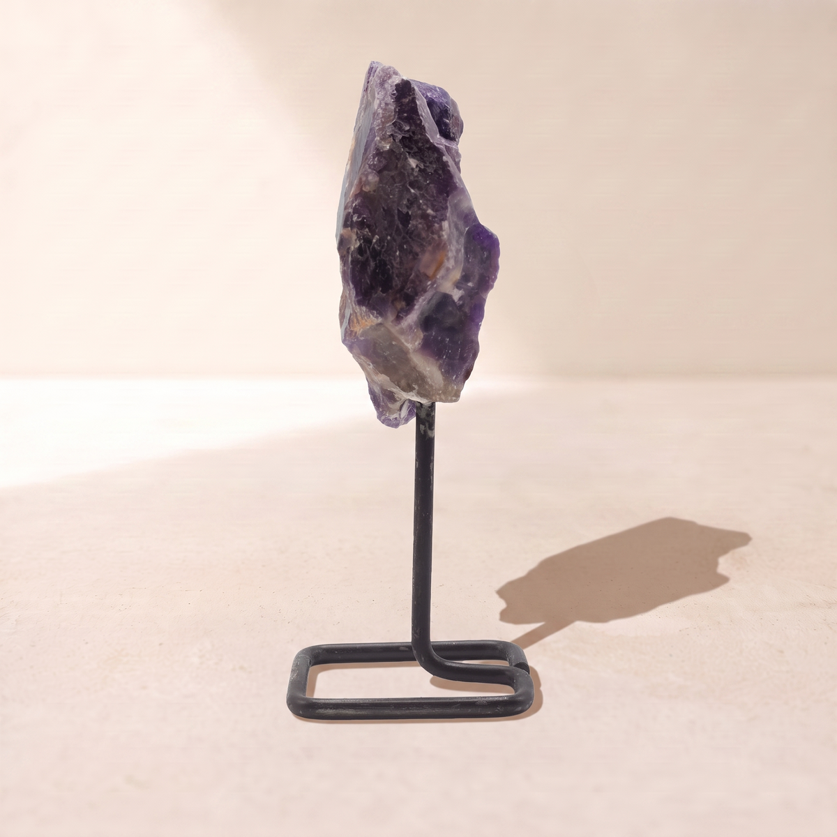 Amethyst on Metal Stand