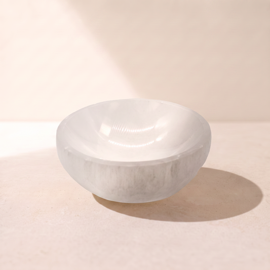 Selenite Round Bowl